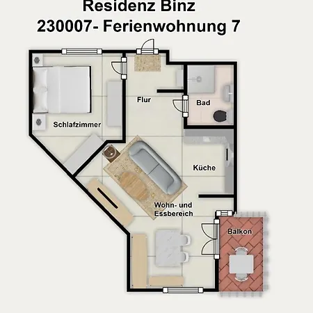 Residenz 7 Апартаменты Остзебад Бинц